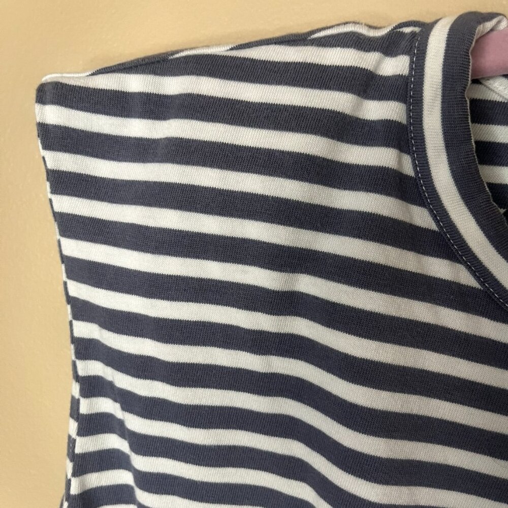 MADEWELL Striped structured Muscle Tee. Size M. Cotton blend - Picture 5 of 6